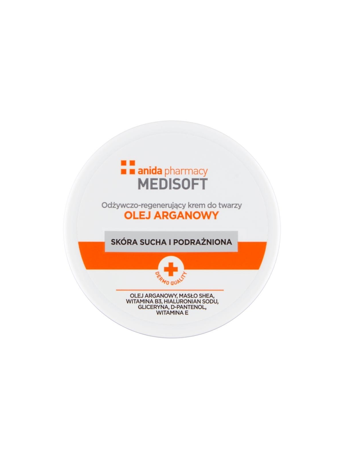 Anida medisoft crema viso nutriente e rigenerante all'olio di argan 100ml