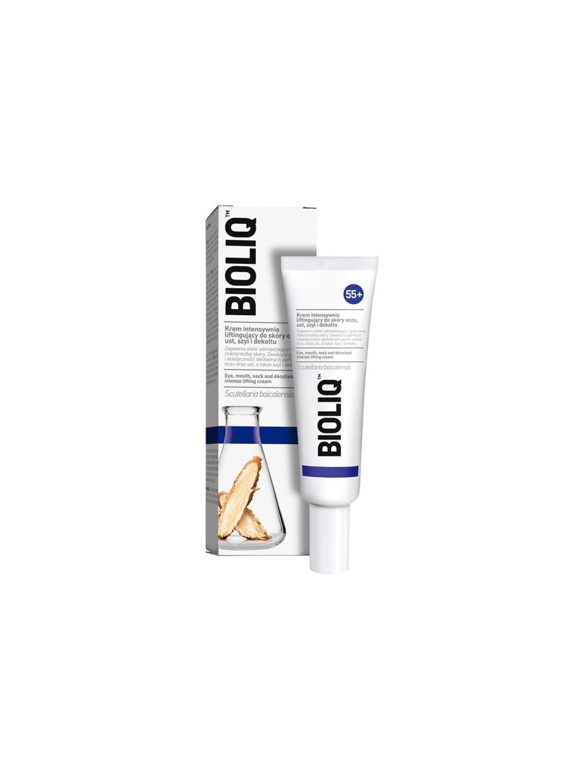 Bioliq crema lifting intensiva 55+ per la pelle di occhi, labbra, collo e décolleté 30 ml