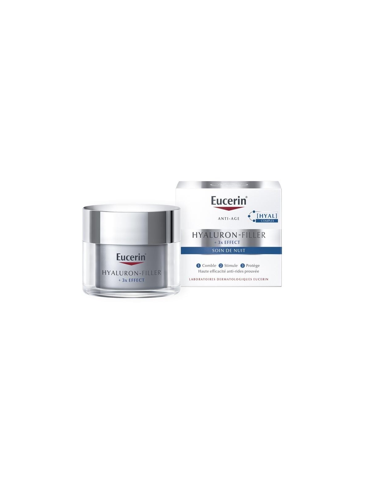 Eucerin hyaluron-filler + 3x effect nacht crema notte antirughe 50 ml