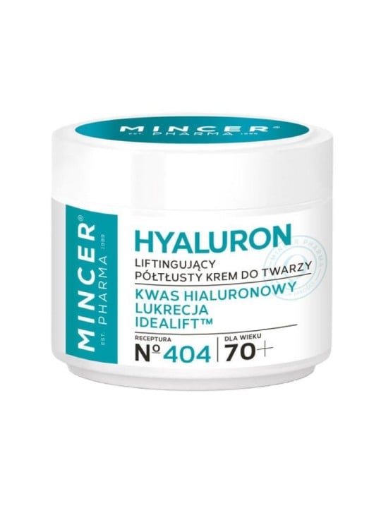 Mincer pharma crema viso lifting semi-oleosa al collagene 70+ 404 50 ml