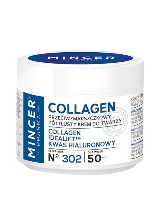 Mincer pharma crema viso semi-oleosa al collagene 50+ 50 ml