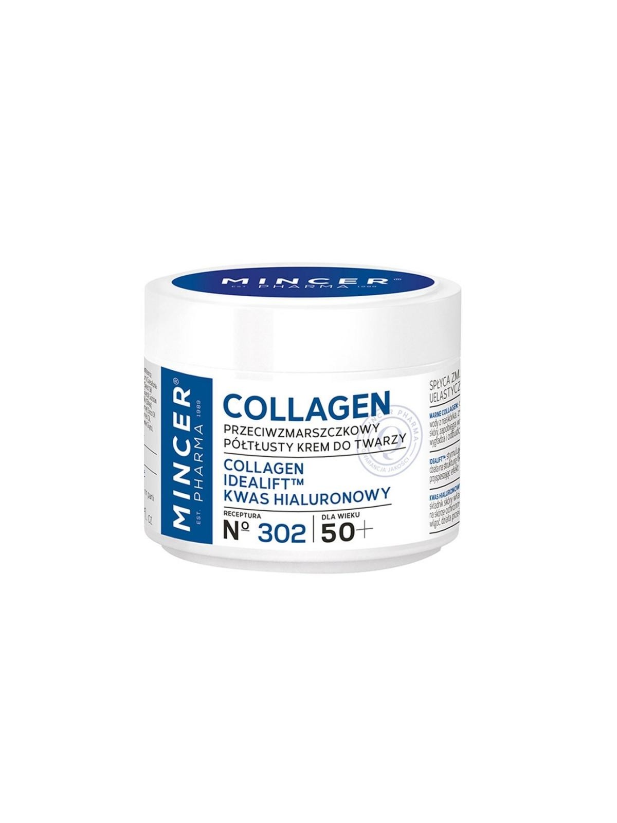 Mincer pharma crema viso semi-oleosa al collagene 50+ 50 ml