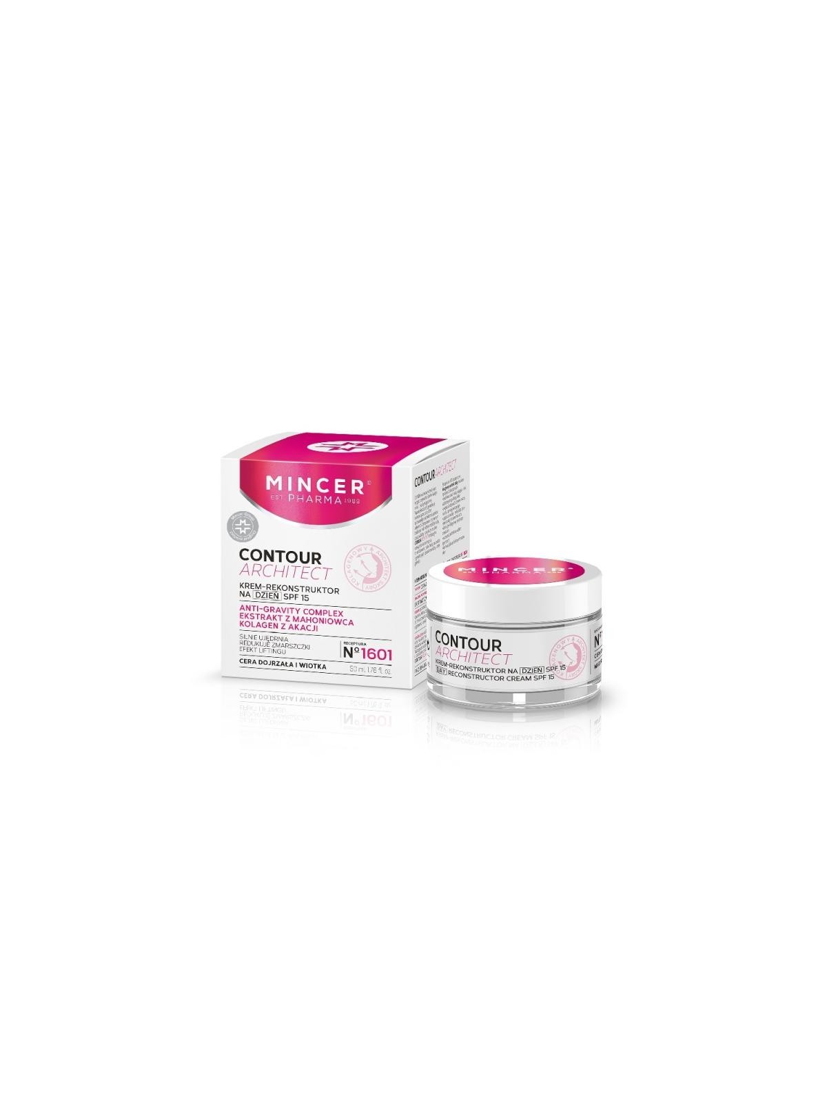 Mincer pharma crema contour architect - ricostruttrice per pelli mature e flaccide spf15 per il giorno 1601 50 ml