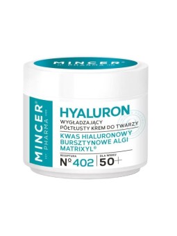Mincer pharma crema viso semi-grassa levigante hyaluron 50+ 402 50 ml