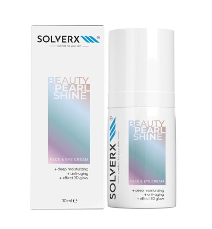 Solverx beauty pearl shine crema viso e contorno occhi 30 ml