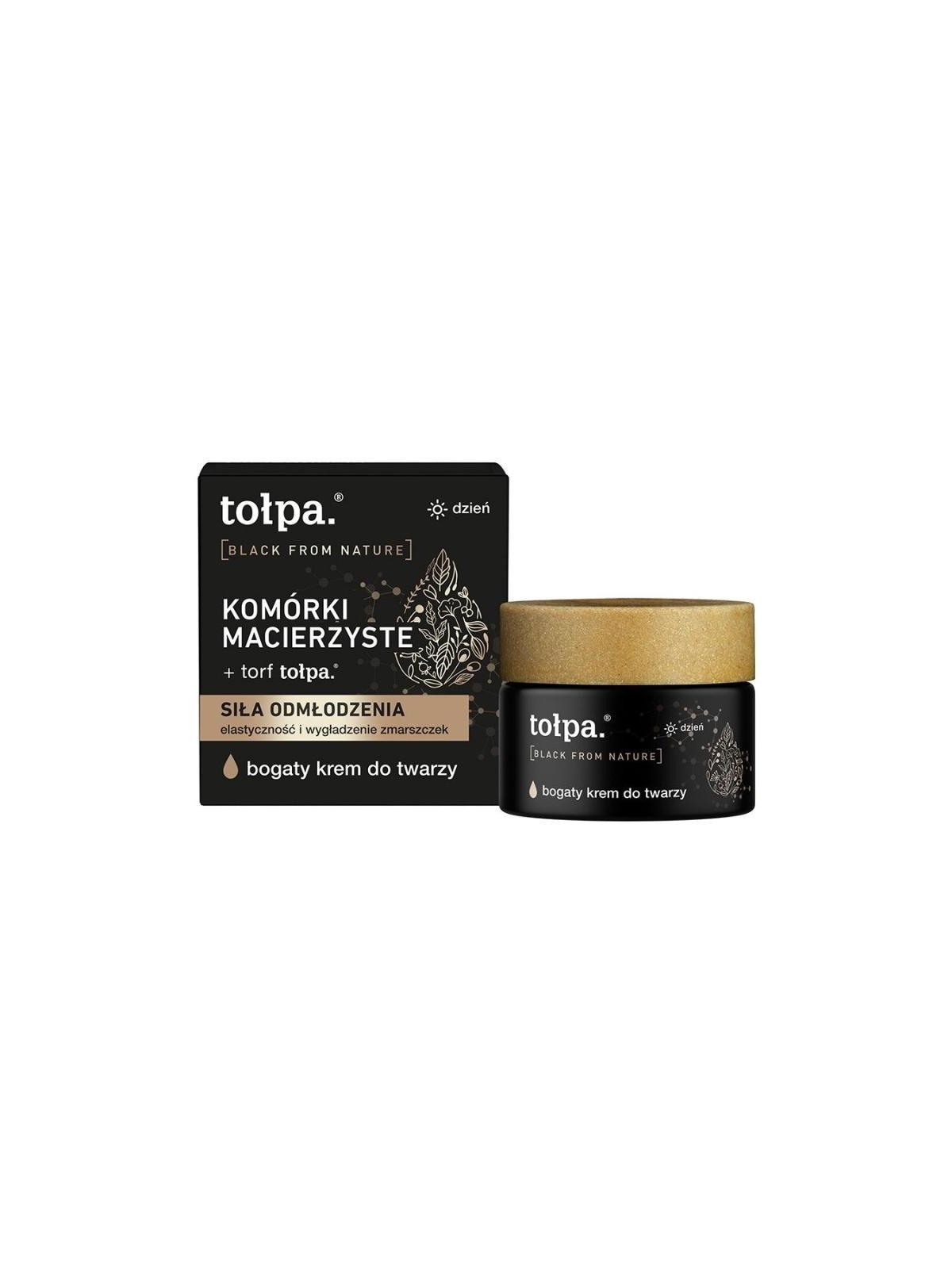 Tołpa crema viso ricca black from nature per il giorno 50 ml