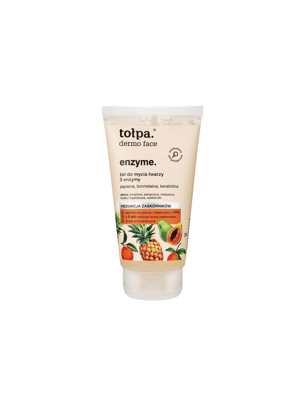 Tołpa gel detergente viso dermo face enzyme 3 enzymes 150 ml