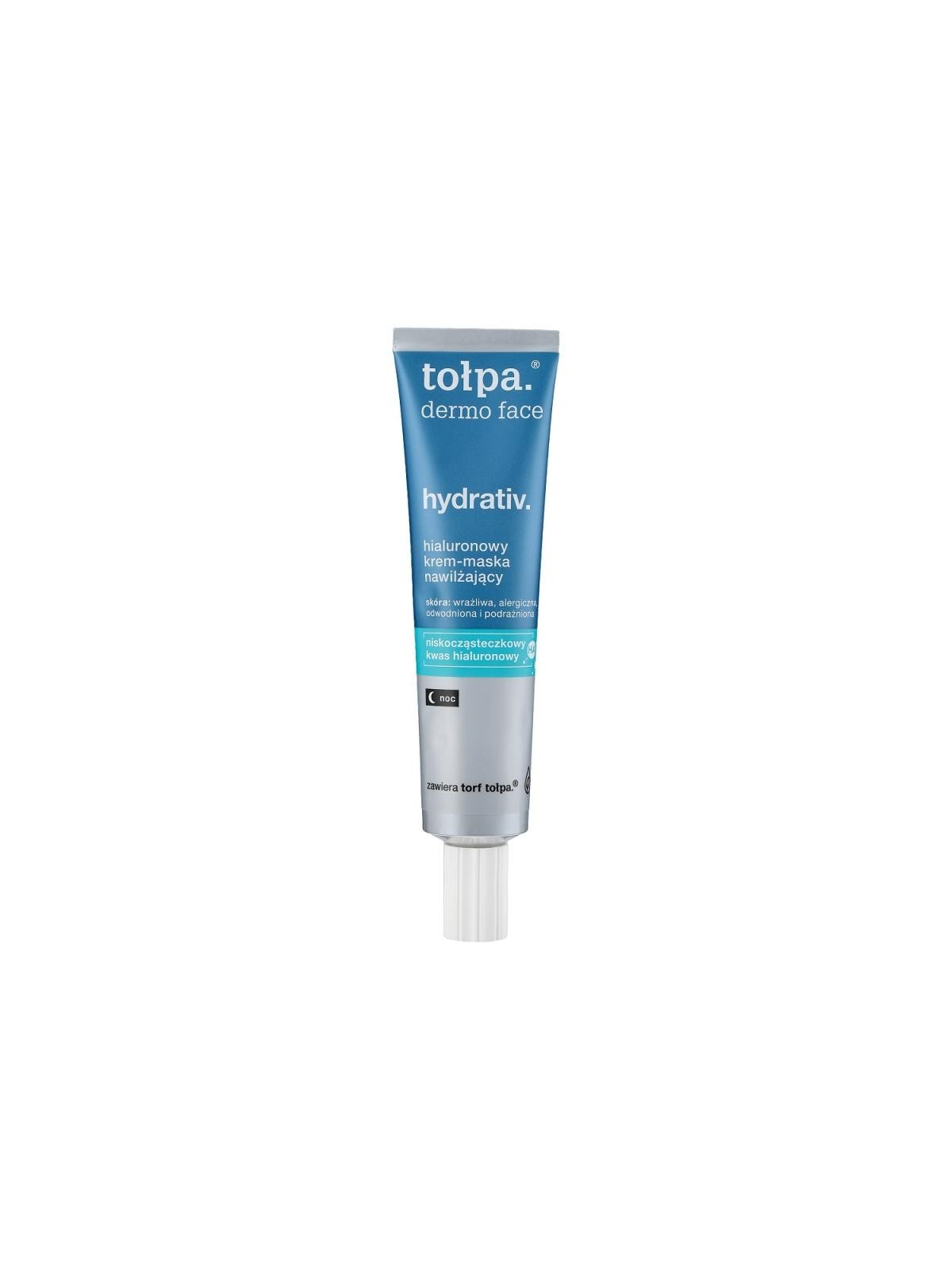 Tołpa maschera crema notte idratante all'acido ialuronico dermo face hydrativ 40 ml