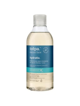 Tołpa dermo face hydrativ fluido micellare all'acido ialuronico per la detersione di viso e occhi 400 ml
