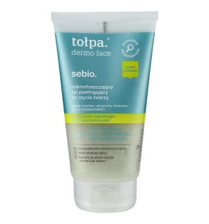 Tołpa dermo face sebio gel peeling microesfoliante per la pulizia del viso 150 ml