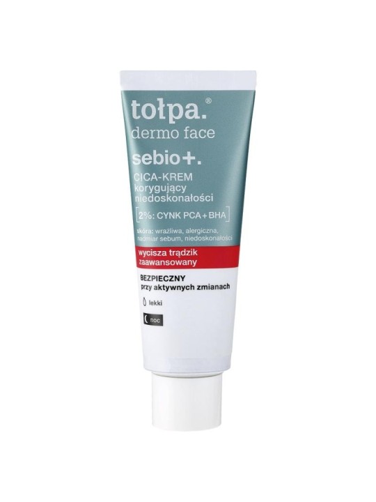 Tołpa crema notte correttiva dermo face sebio+ cica zinco pca+bha 40ml