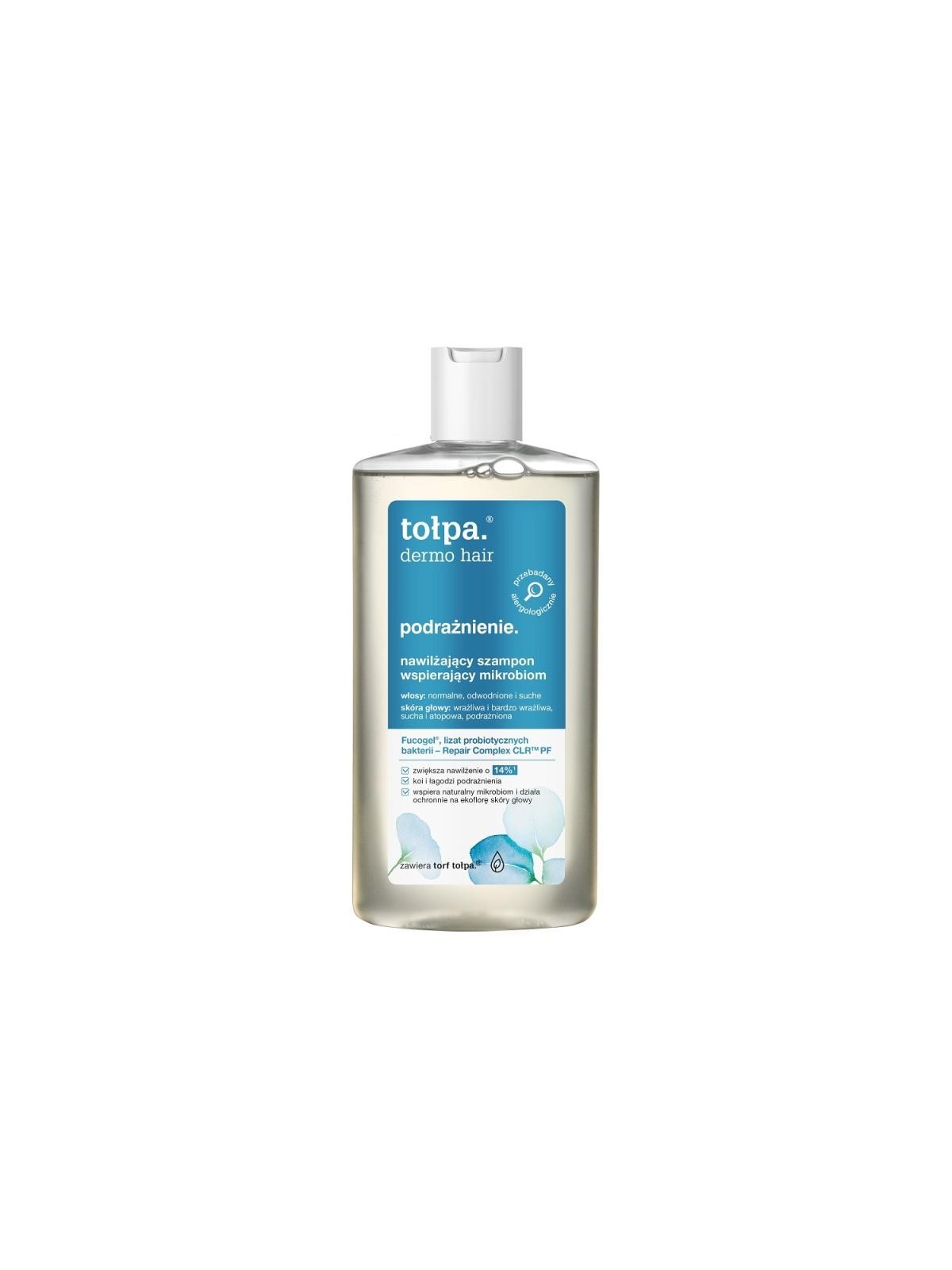 Tołpa shampoo idratante dermo hair a supporto del microbioma irritazione 250 ml