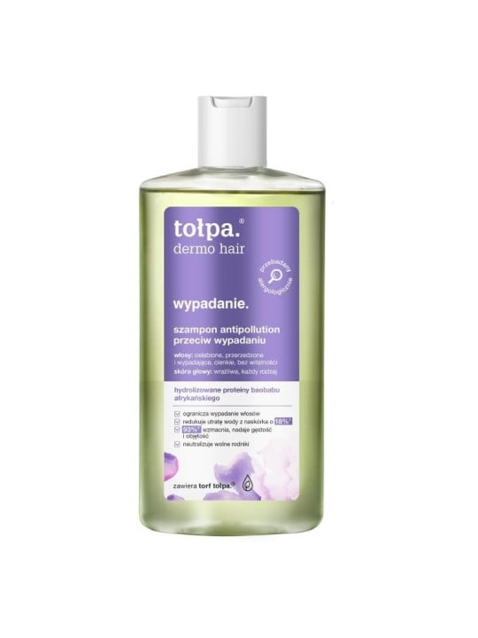 Tołpa shampoo anti-inquinamento dermo hair contro la caduta dei capelli. Caduta dei capelli 250 ml