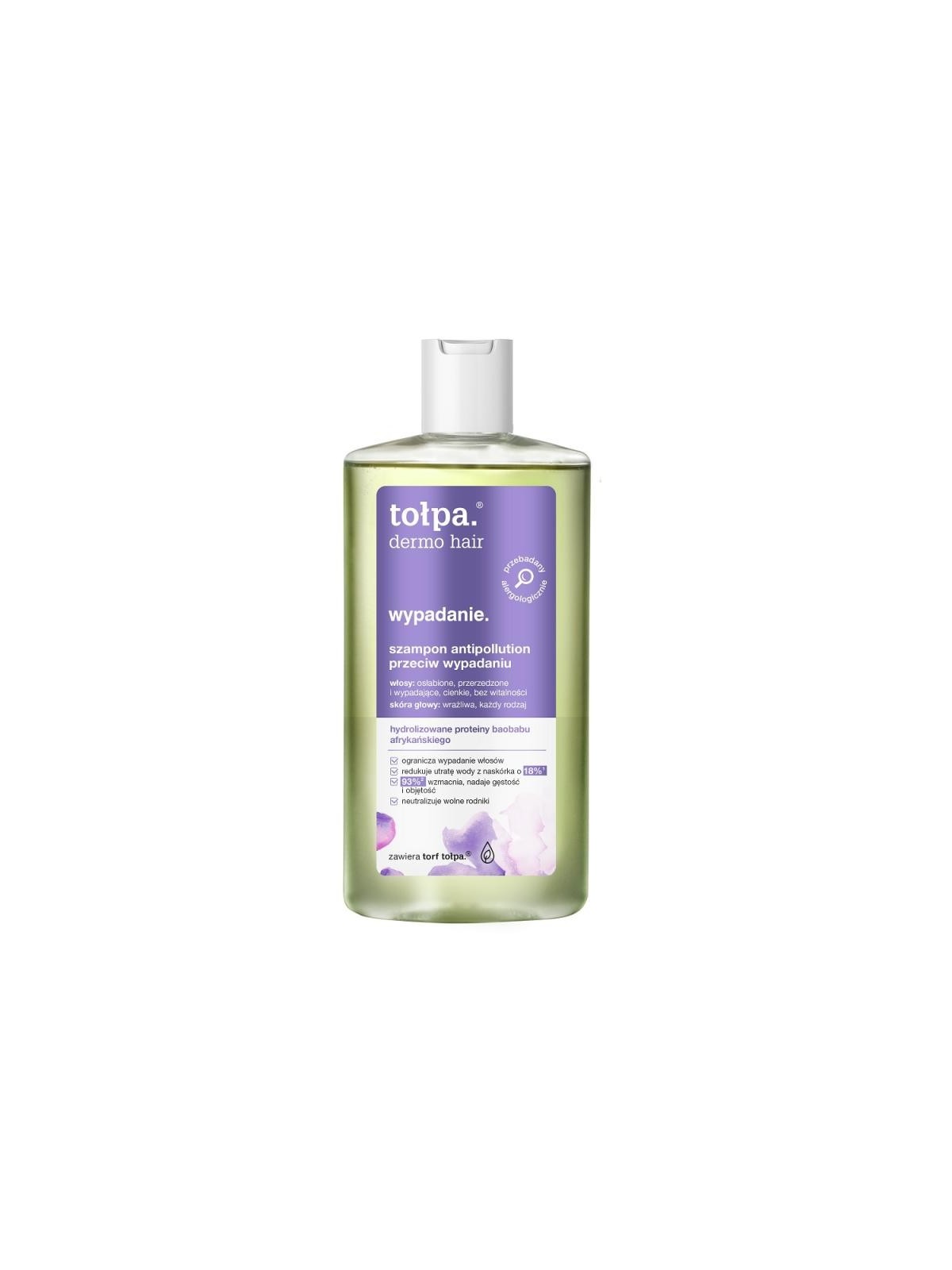 Tołpa shampoo anti-inquinamento dermo hair contro la caduta dei capelli. Caduta dei capelli 250 ml
