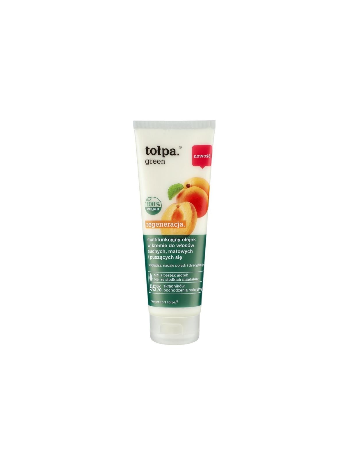 Tołpa olio multifunzionale rigenerante verde in crema per capelli secchi, opachi e crespi 125 ml