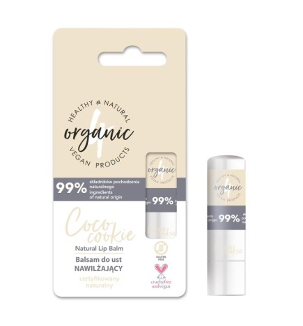 4organic balsamo labbra idratante coco cookie 5 g
