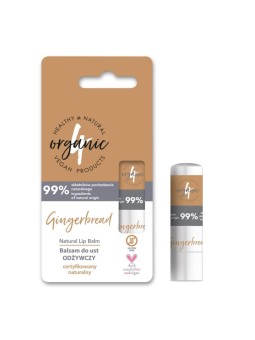 4organic balsamo labbra nutriente al pan di zenzero 5 g