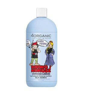 4organic kajko i kokosz bagno liquido naturale per bambini frutti di bosco 500 ml