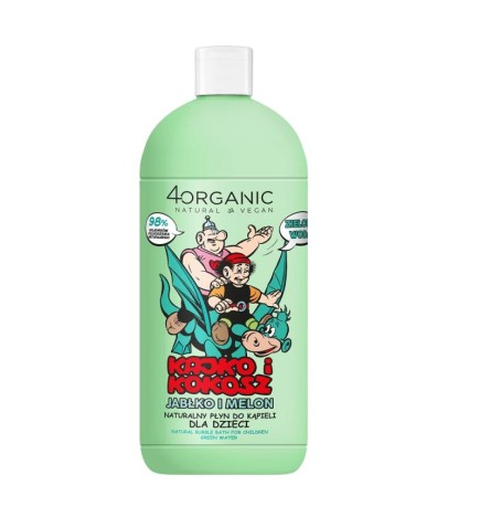 4organic kajko i kokosz bagnoschiuma naturale per bambini green water 500 ml