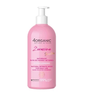 4organic fluido naturale per l'igiene intima cranberry 350ml