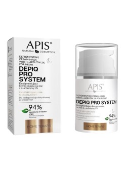 Apis depiq pro system crema-maschera depigmentante da notte con a-arbutina 10% 50 ml