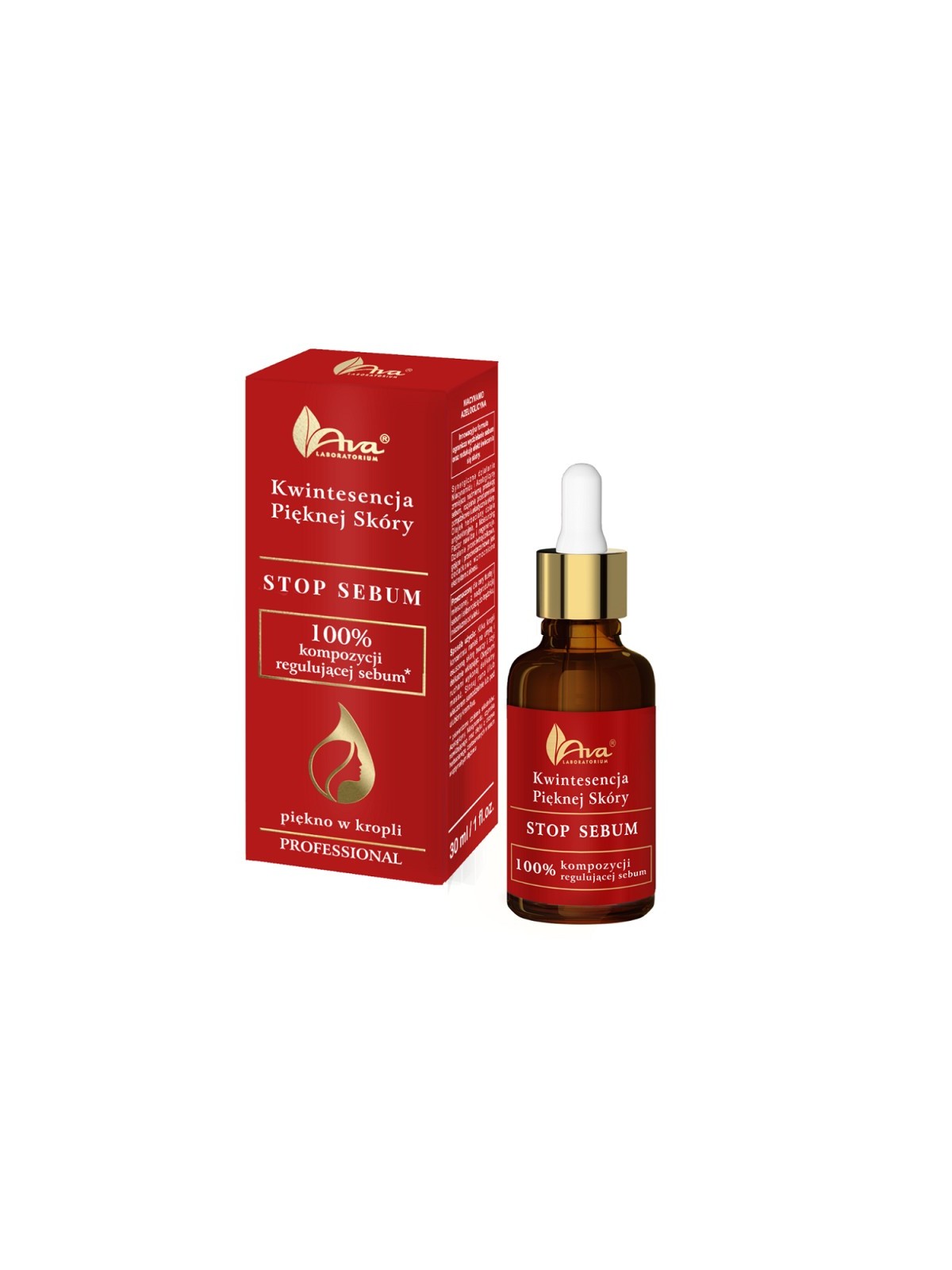 Ava laboratorium quintessence of beautiful skin stop sebum siero viso normalizzante 30 ml