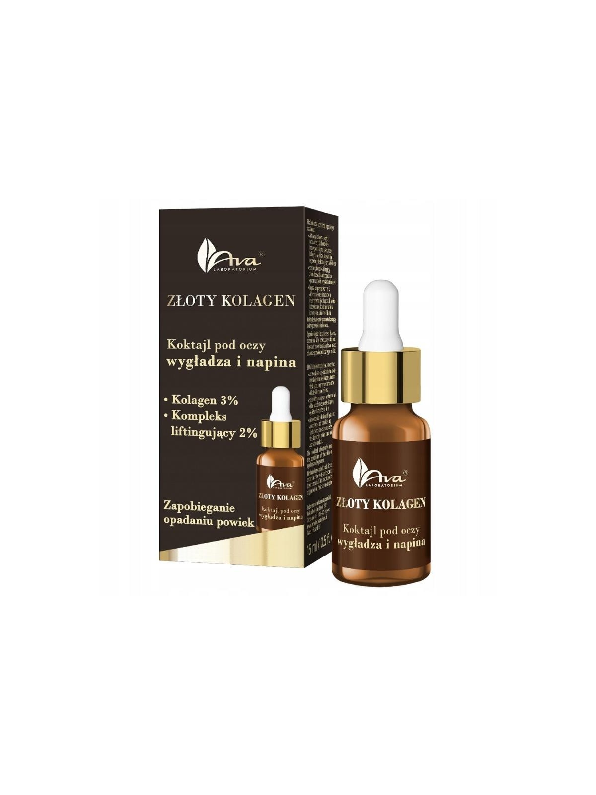 Ava laboratorium cocktail occhi al collagene dorato 15 ml