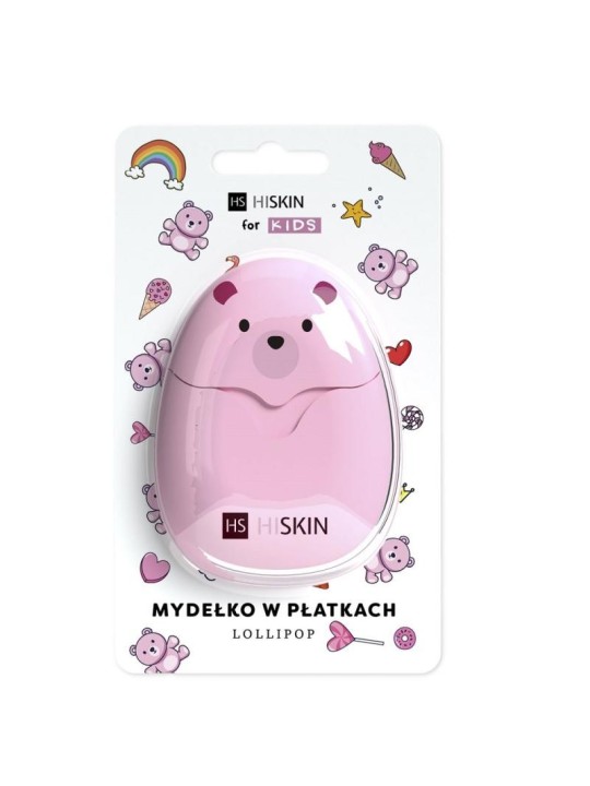 Hiskin scaglie di sapone per bambini, 50 pezzi.
