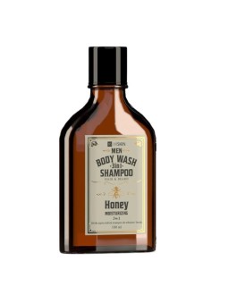 Hiskin men whisky gel doccia e shampoo per capelli e barba 3 in 1 miele 100 ml