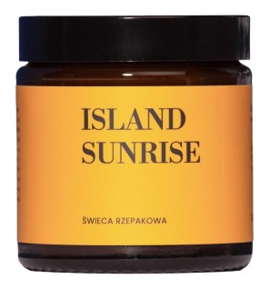 Mglife candela island sunrise al profumo di colza 120 ml