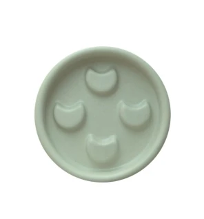Mohani portasapone in ceramica lunula sage