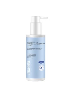Mohani dermoemulsione idratante per la pulizia del viso con gluconolattone, ectoina e complesso microbico 150 g