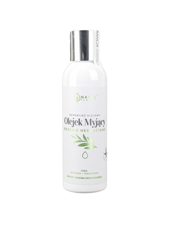 Natur planet olio detergente viso tea tree per la rimozione del trucco 150 ml