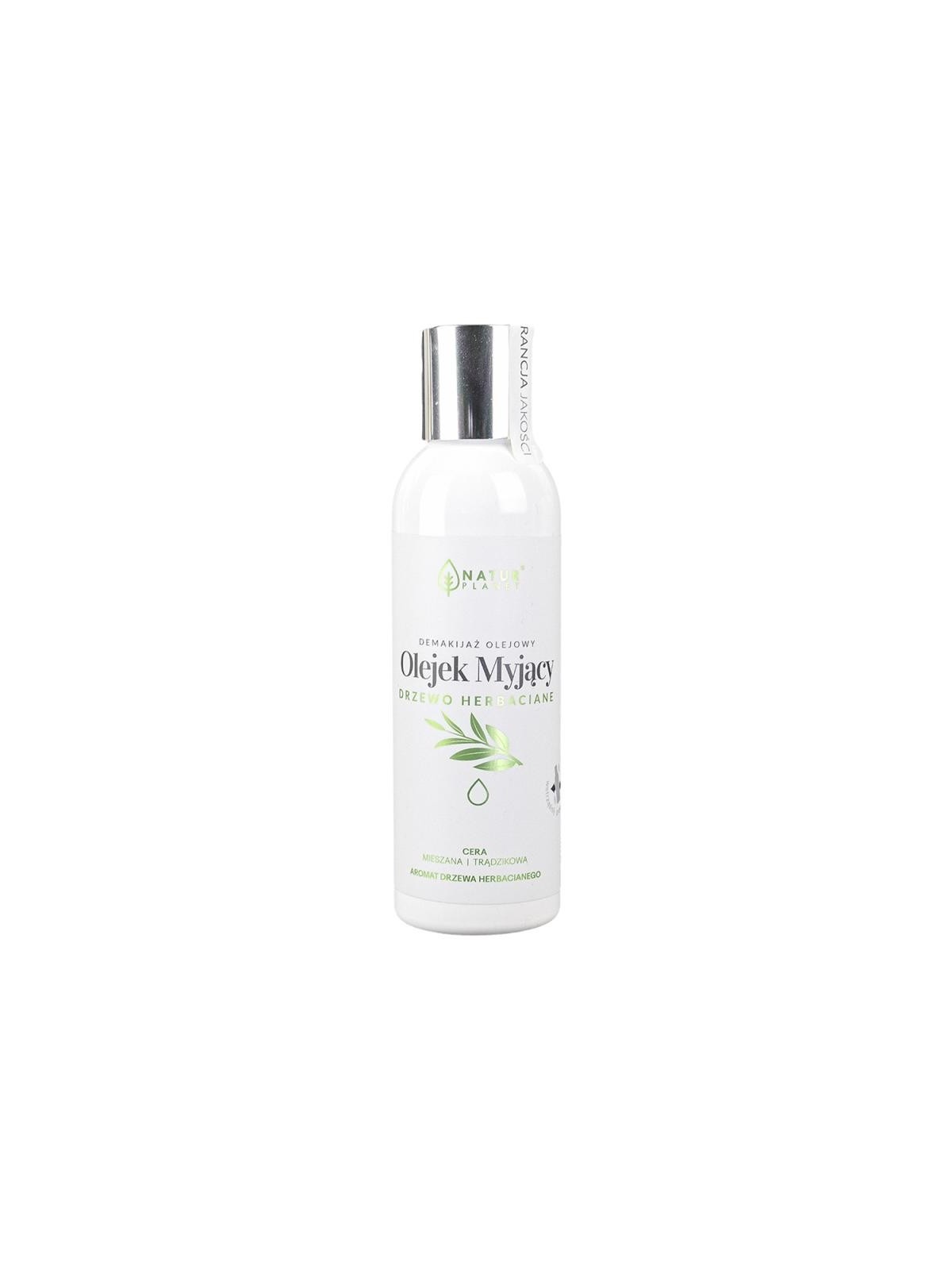 Natur planet olio detergente viso tea tree per la rimozione del trucco 150 ml