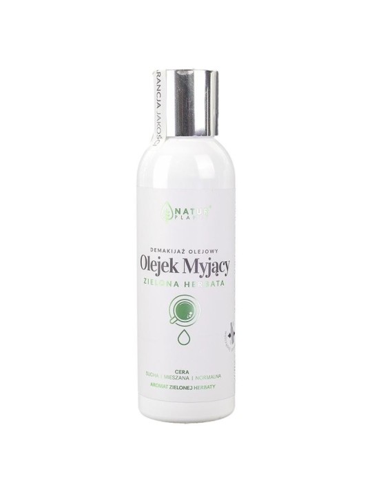 Natur planet olio detergente viso al tè verde per la rimozione del trucco 150 ml