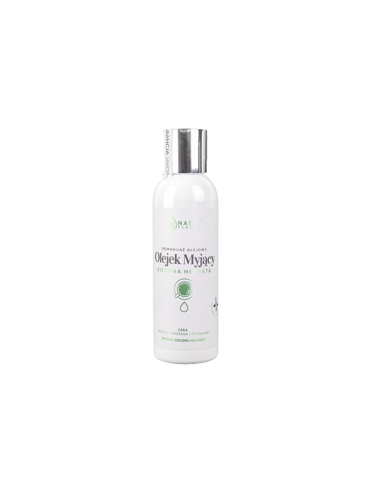 Natur planet olio detergente viso al tè verde per la rimozione del trucco 150 ml
