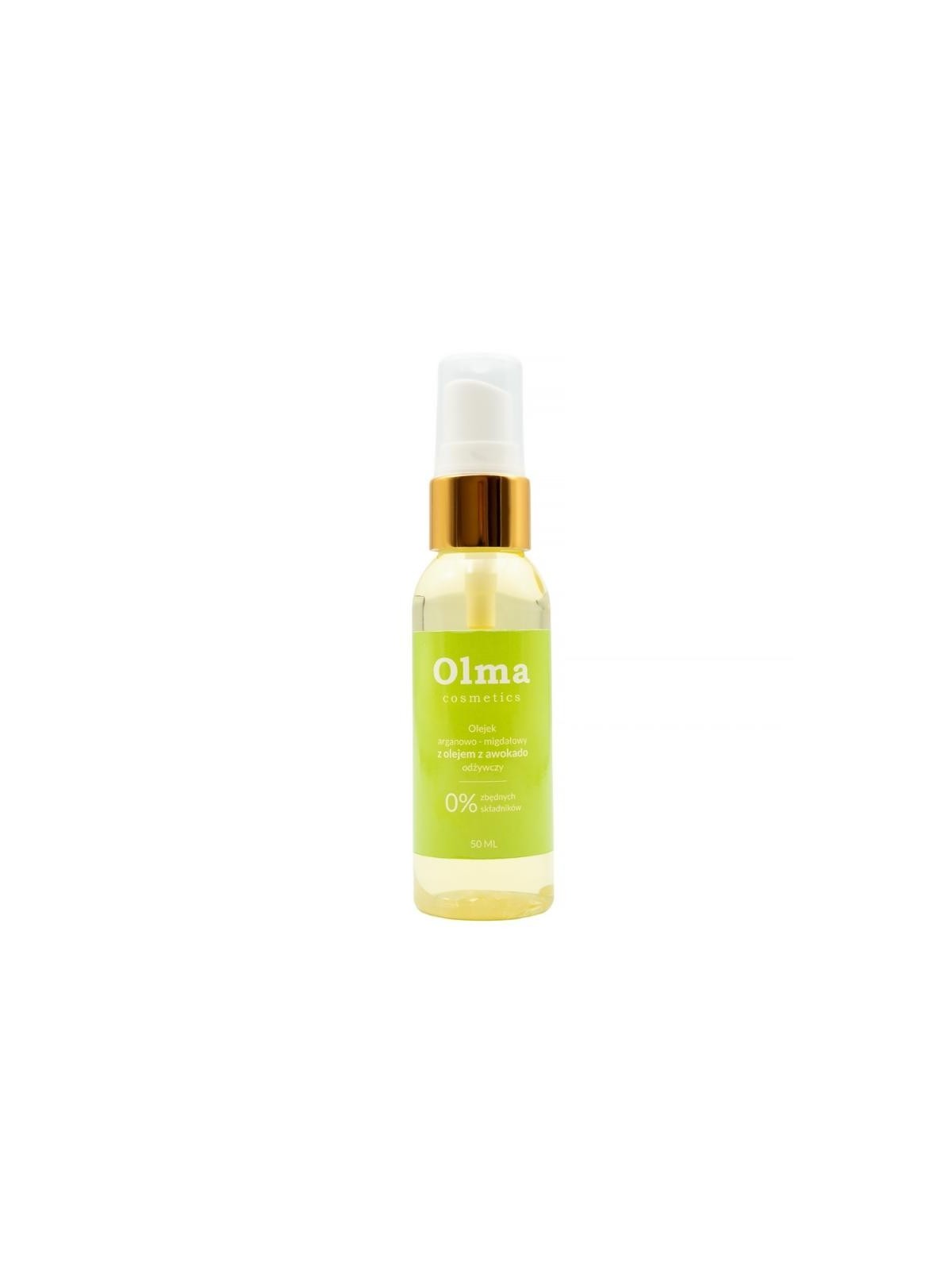 Olma cosmetics olio nutriente di argan e mandorle con olio di avocado 50 ml