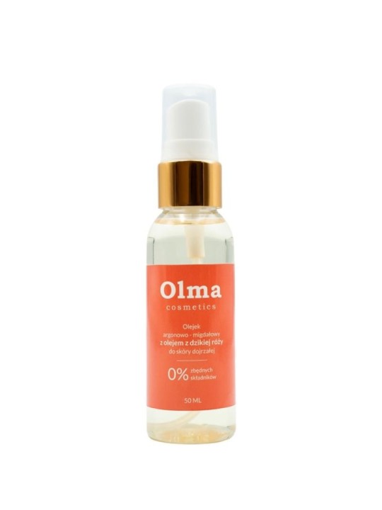 Olma cosmetics olio di argan e mandorle per pelli mature con olio di rosa selvatica 50 ml