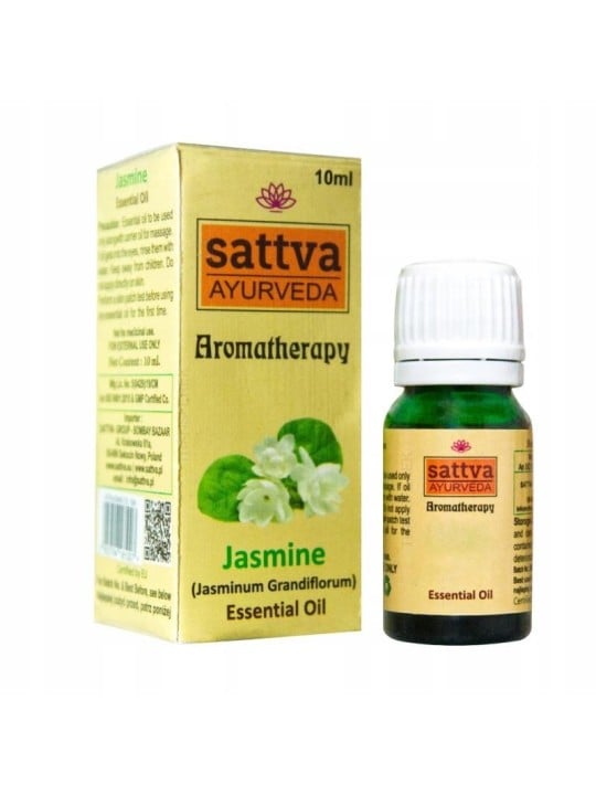 Sattva olio essenziale per aromaterapia olio essenziale di gelsomino 10 ml