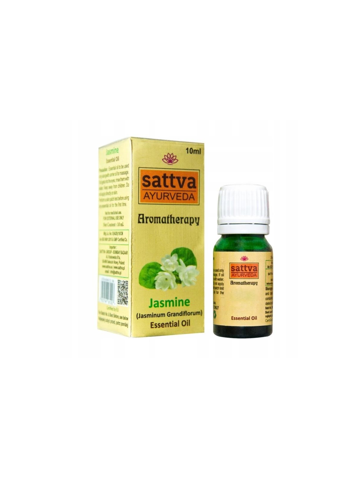 Sattva olio essenziale per aromaterapia olio essenziale di gelsomino 10 ml