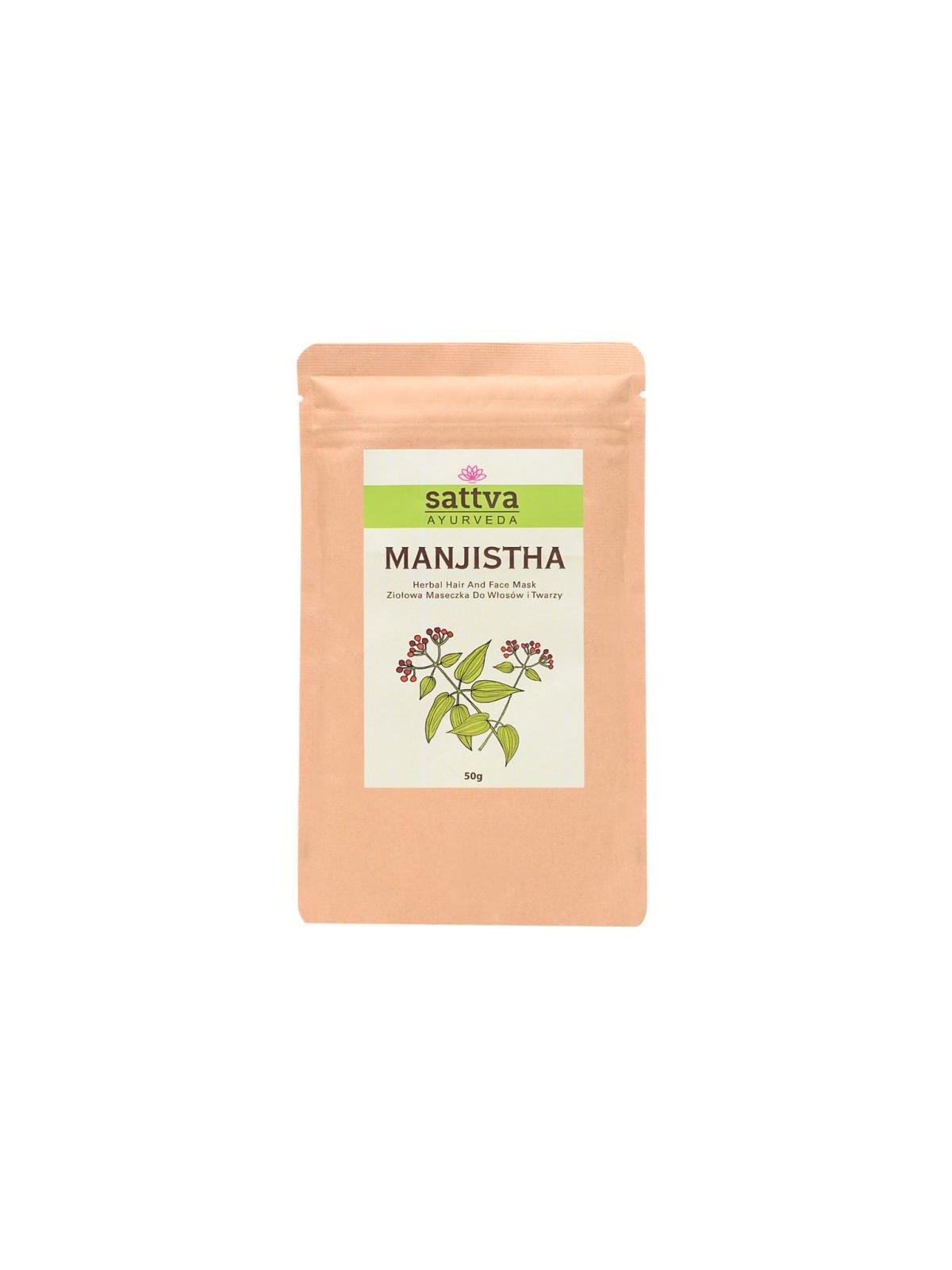 Sattva ayurveda manjista powder erbe coloranti in polvere 50g