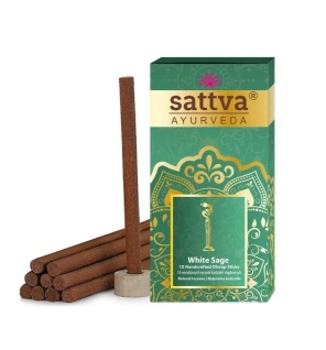 Sattva bastoncini di incenso incenso indiano salvia bianca 20g