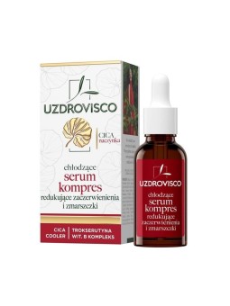 Uzdrovisco impacco di siero rinfrescante che riduce rossori e rughe 30 ml