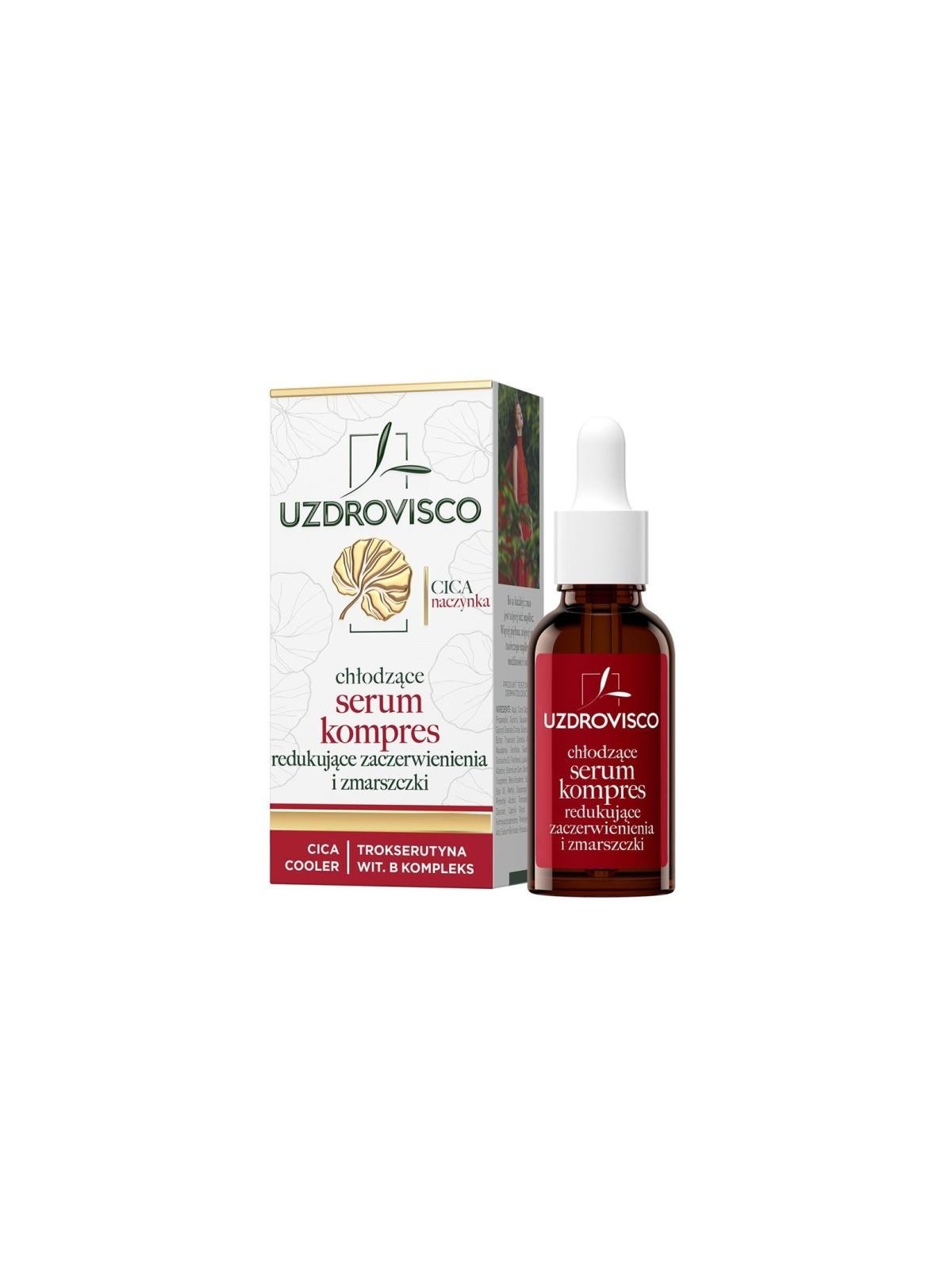 Uzdrovisco impacco di siero rinfrescante che riduce rossori e rughe 30 ml