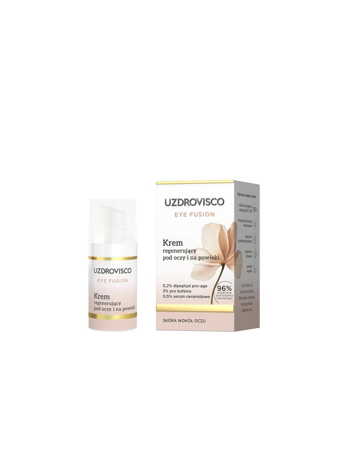 Uzdrovisco crema rigenerante per occhi e palpebre eye fusion 15 ml