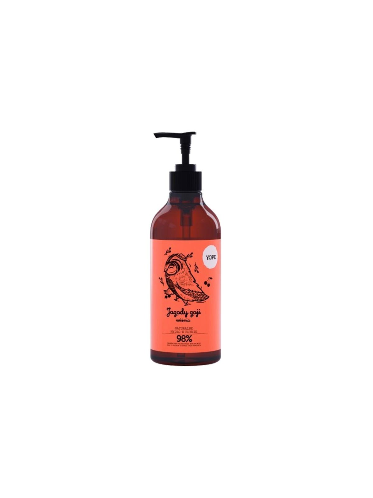 Yope sapone naturale per mani e corpo bacche di goji e ciliegia 500 ml