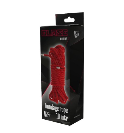Dream toys corda per bondage blaze deluxe rossa da 10 m