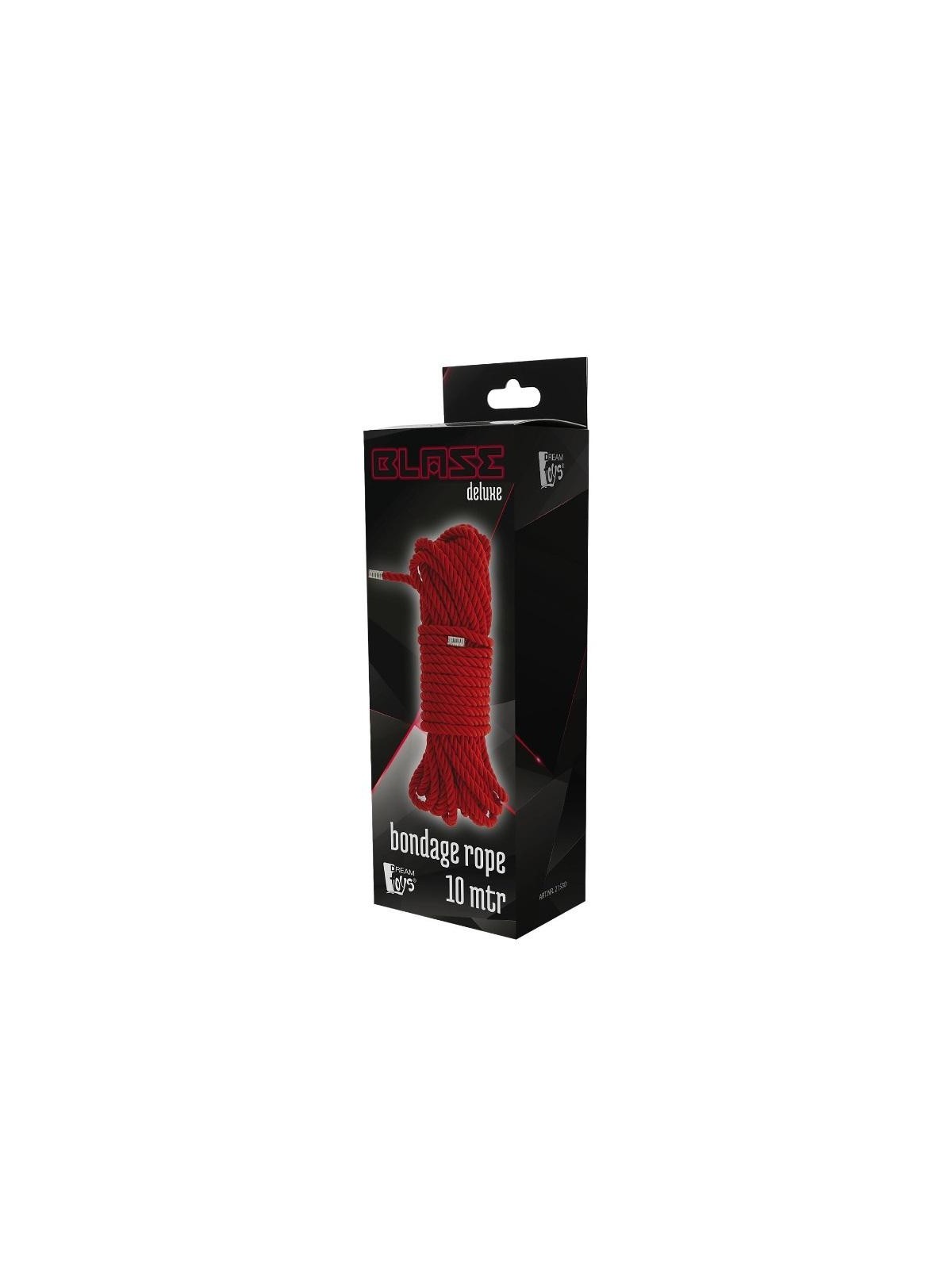 Dream toys corda per bondage blaze deluxe rossa da 10 m