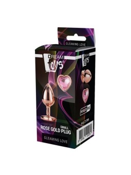 Dream toys gleaming love plug anale in oro rosa piccolo
