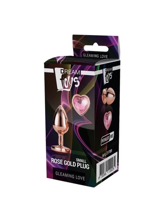 Dream toys gleaming love plug anale in oro rosa piccolo